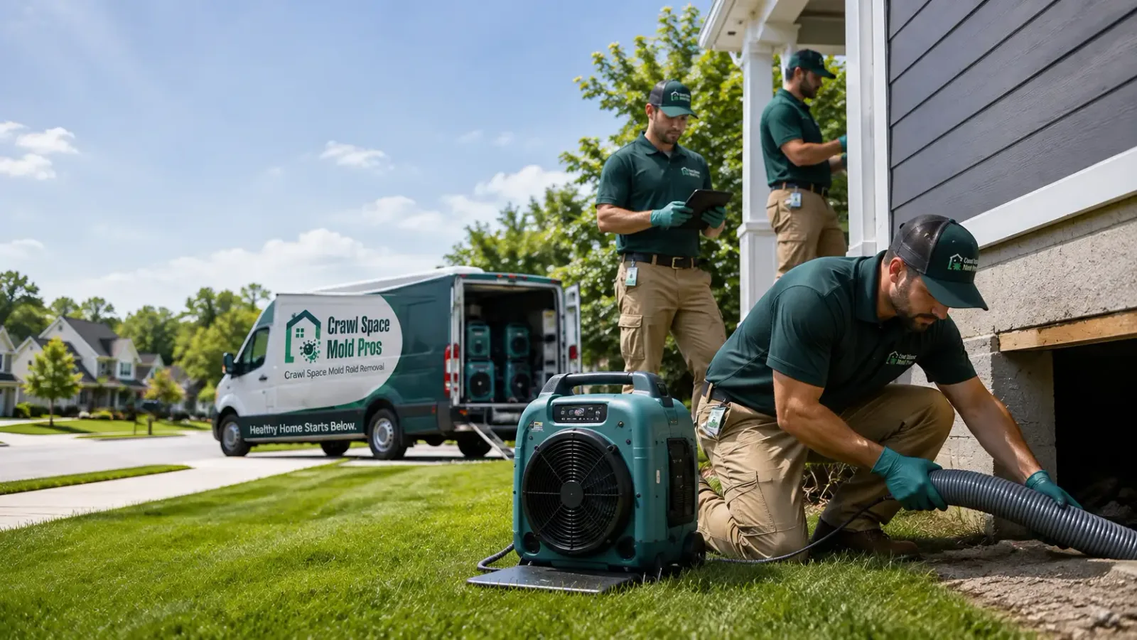 Crawl Space Mold Removal in Regent, ND